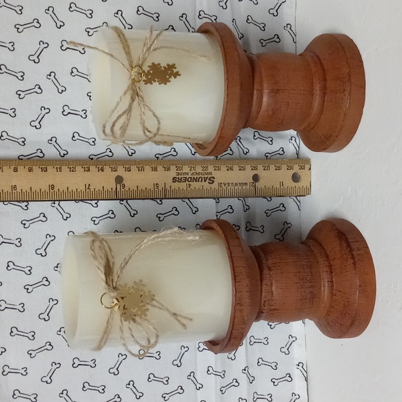 Candle Sticks w\Candles - Picture 3 of 4